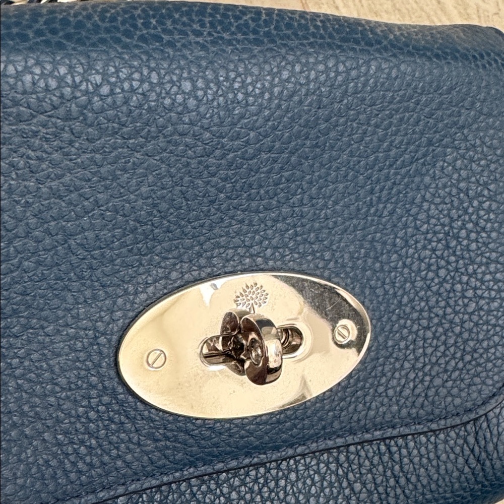Mulberry Elegant Blue Leather Crossbody Bag - Picture 2 of 6
